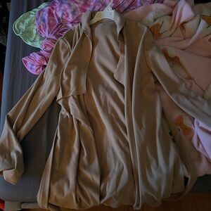 SHEIN Tan Women's Cape Jacket